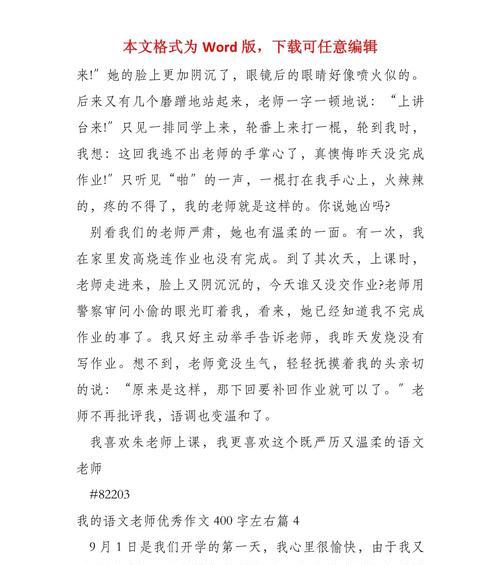 她，我的语文老师（她的教育方式，对我影响深远）